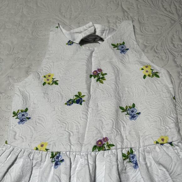 Janie And Jack Floral Jacquard Dress Size 8 - Picture 3 of 5